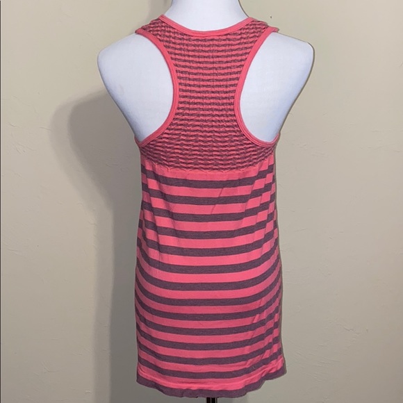 Extra Long Racerback Striped Tank - Picture 2 of 3
